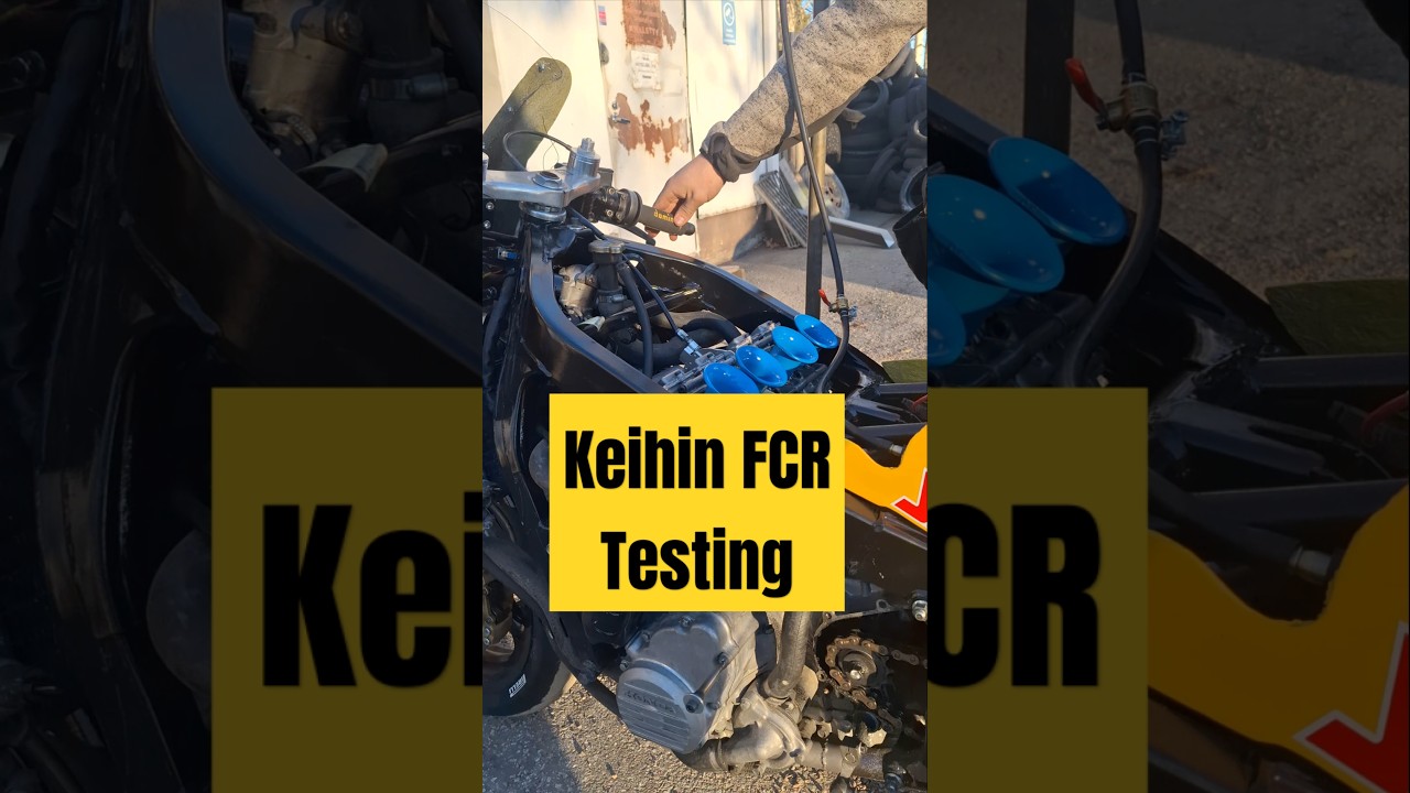 Testing new Keihin FCR carburetors