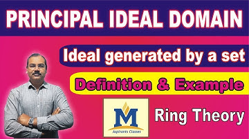 Principal ideal#Principal ideal domain#Definition and example