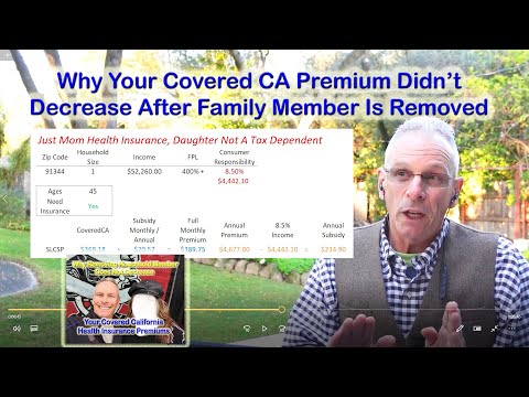 Why Didn't My Covered CA Premium Decrease After Removing Family Member?
