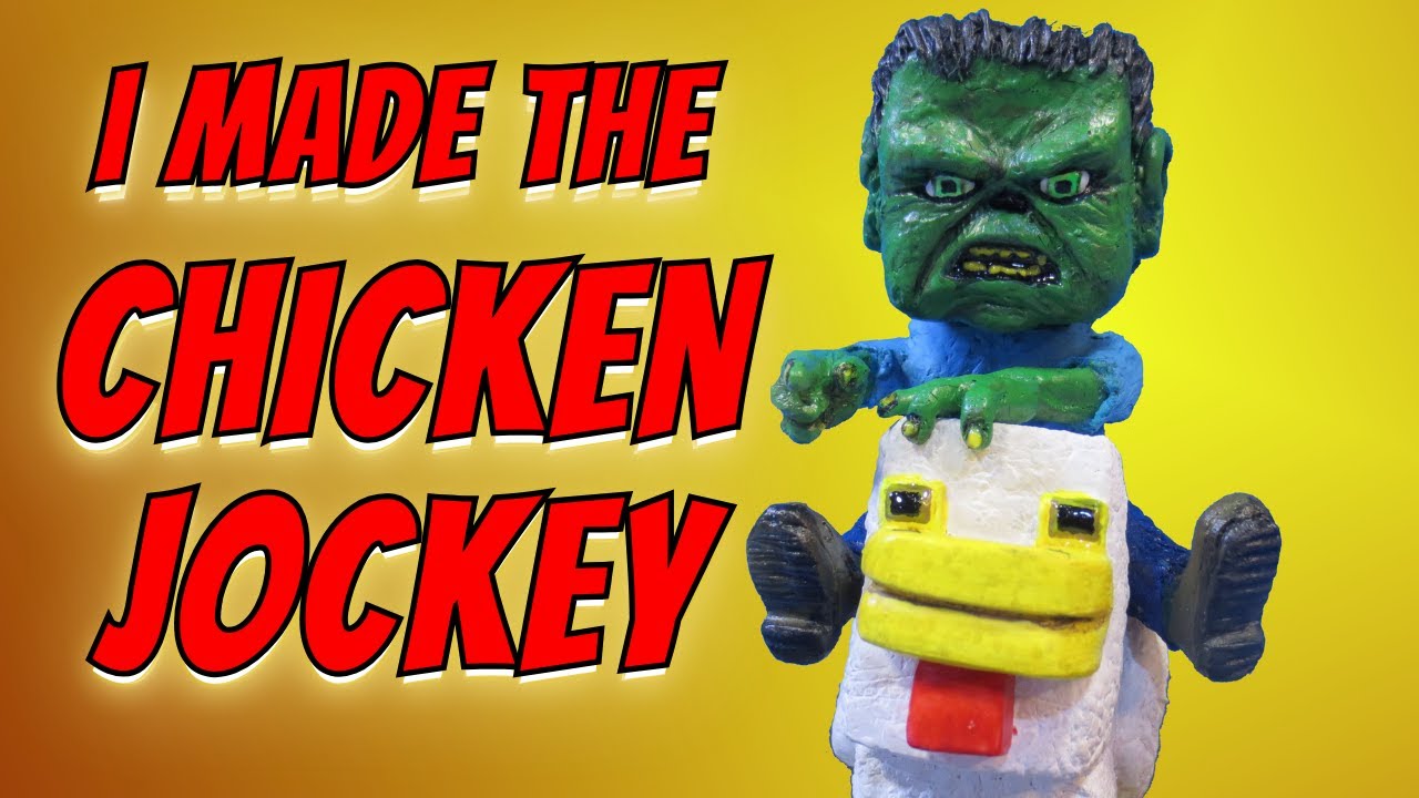 Sculpting The Chicken Jockey From The MINECRAFT Movie In Polymer Clay!