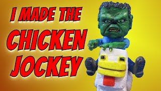Sculpting The Chicken Jockey From The MINECRAFT Movie In Polymer Clay!