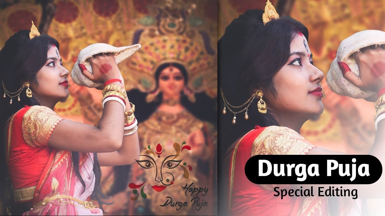 durga puja special photo editing tutorial navratri special photo editing in picsart youtube youtube