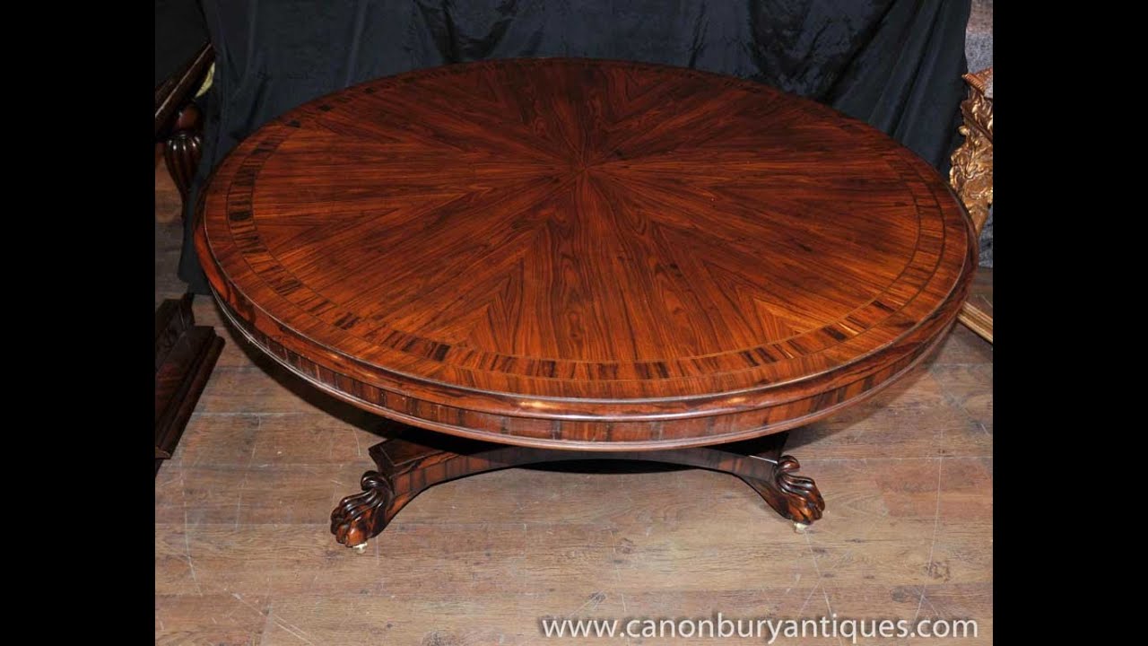 Regency Rosewood Centre Dining Table