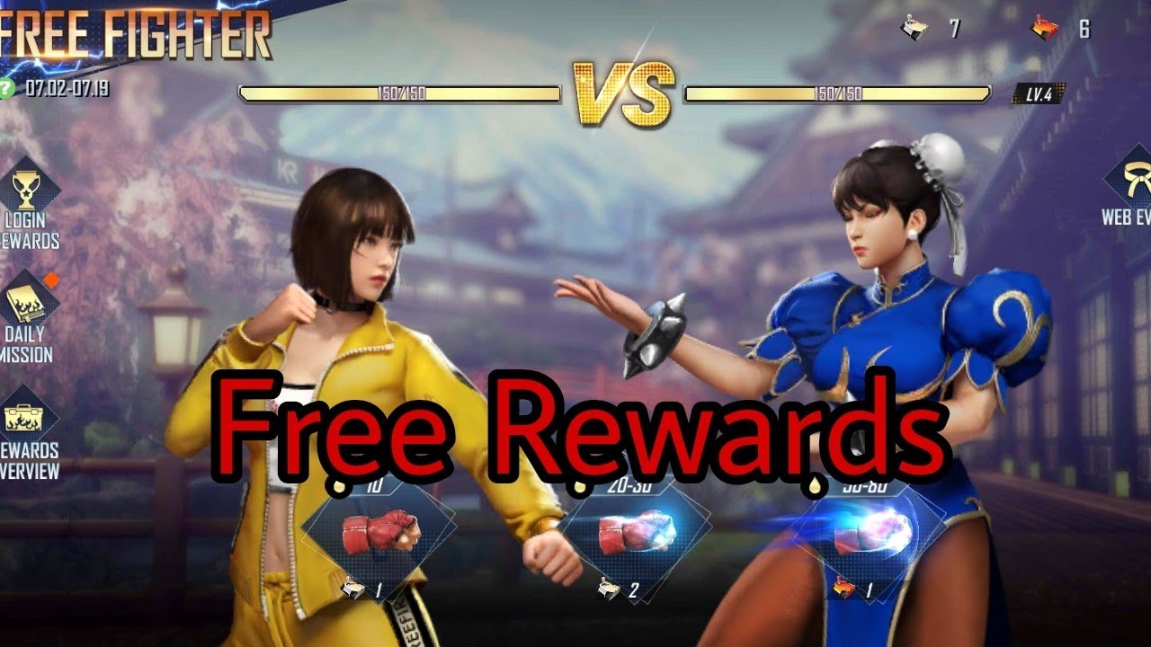 Free Fighter event free rewards full explain ☺️