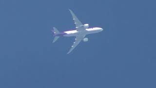 FedEx 777 freighter destination Memphis TN USA Altitude 35000 early January 