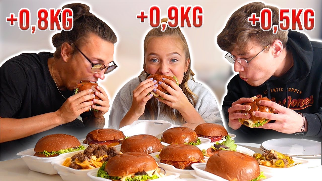 WER nimmt in 24 STUNDEN mehr ZU?⚖️😰 **100€ BURGER** |CARAMELLA