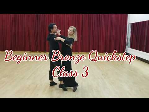 Beginner Bronze Quickstep Class 3: Forward/back locks and natural hesitation