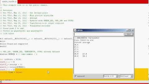 How to use the internal temperature sensor on Launchpad - example sketch (Energia IDE)