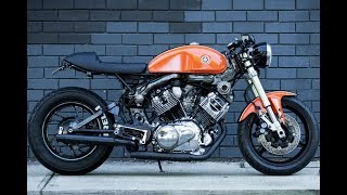 Yamaha Xv1000 Cafe Racer Lamborghini Orange By Peter Dean