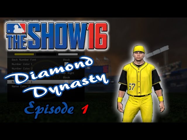 MLB 16: The Show - Diamond Dynasty - Episode 1 (Creating the Team!) MLB 16  PS4 Gameplay 
