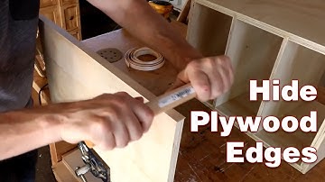 How to hide plywood edges