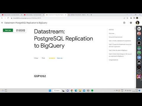 Datastream: PostgreSQL Replication to BigQuery || Lab Solution || Qwiklabs Data Without the Degree