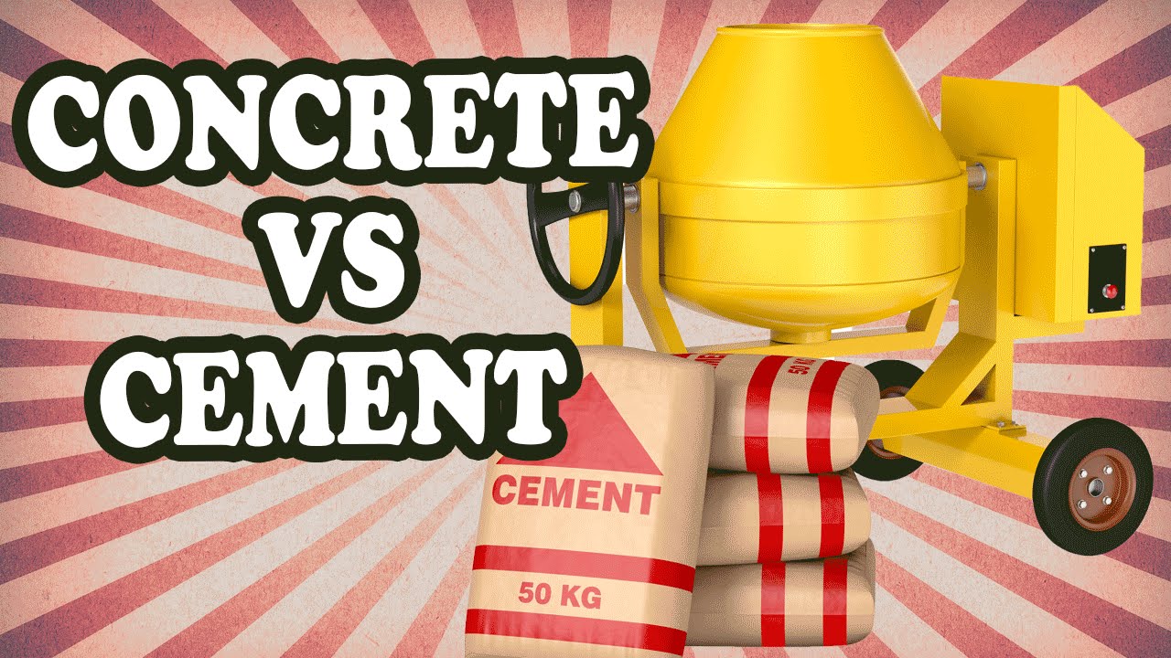 The Difference Between Concrete and Cement - YouTube