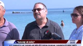 K.t. Sanatçi Ve Yazarlar Bi̇rli̇ği̇ Kapali Maraş Yaninda Eylem Yapti