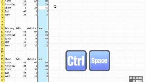 MS Excel 2010 Tutorial -  Hiding and Unhiding a Column or Row