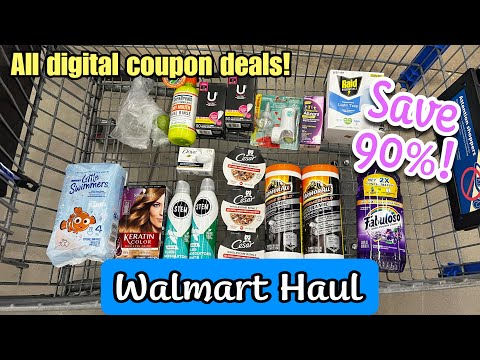 Walmart Haul – All digital coupon deals this week! Save 90%! 6/25-7/1