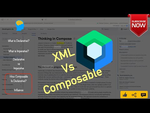 Jetpack Compose - 2, XML vs Composable | Declarative vs Imperative