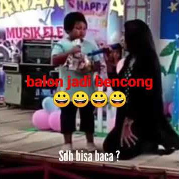 Bencong:reaksi anak kecil ditanya jawabnya balon jadi bencong