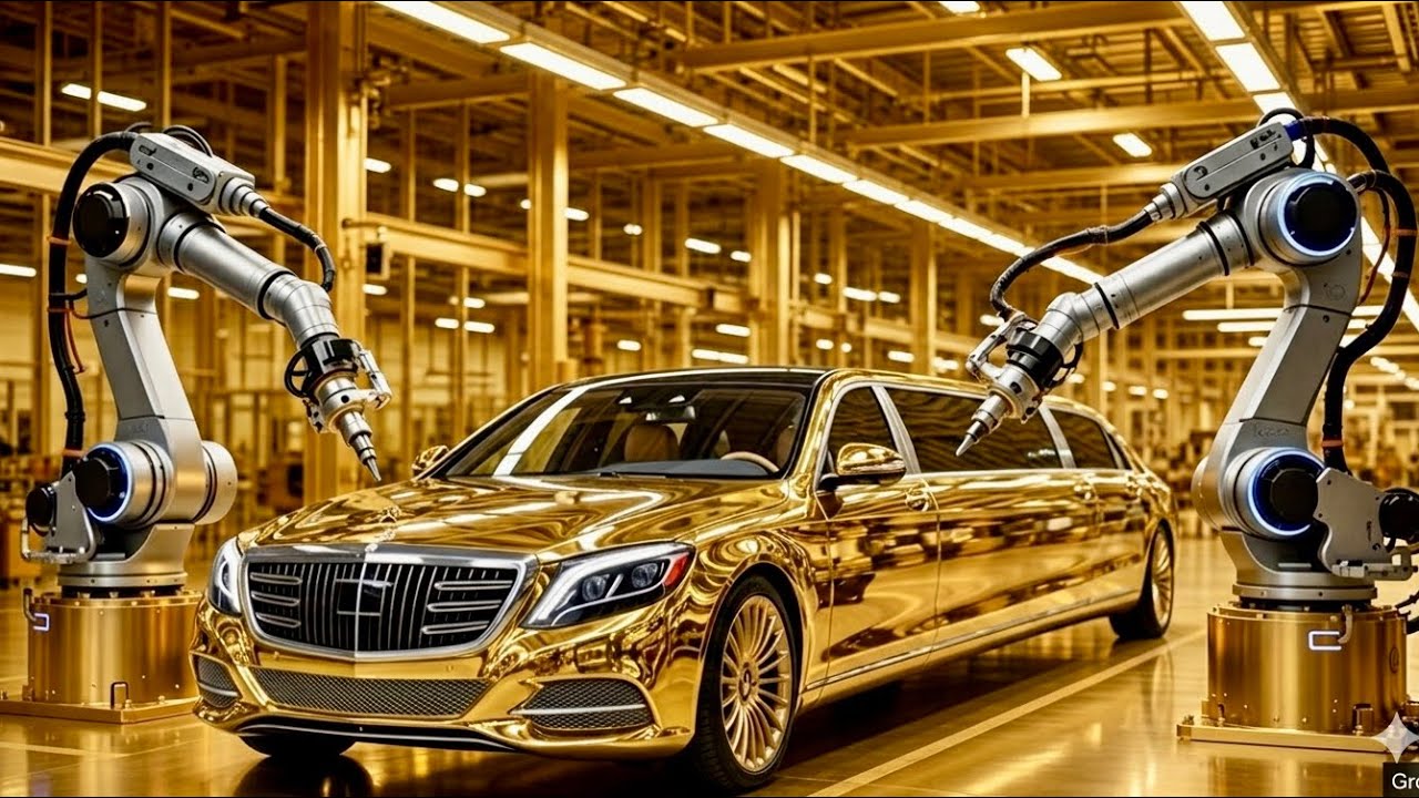 Building a Pure Gold Mercedes in 5 Minutes (Insane Factory Tou