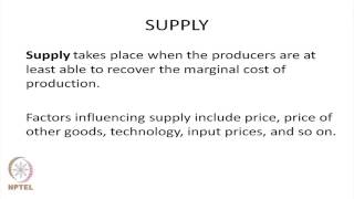 Mod-02 Lec-02 Market Equilibrium : Demand and Supply