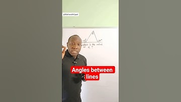 Angles between lines. #angles #triangle #exteriorangles #SAT #GCSE #mathswithgpad