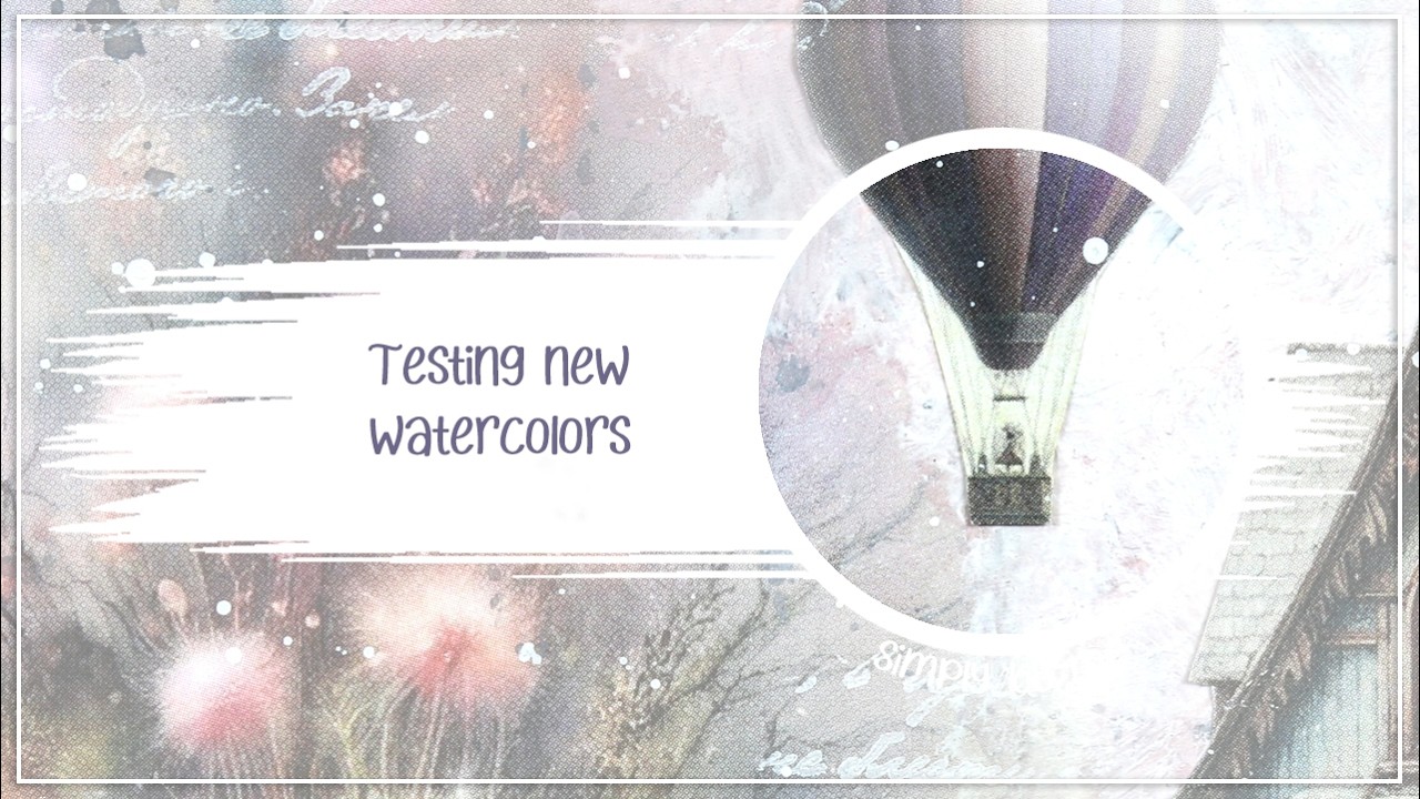 Testing my new watercolor set | Maremi Collage