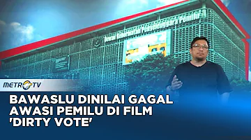 Berita Pemilu - Film Dirty Vote Narasikan Bawaslu Tak Berani Proses Pelanggaran Kampanye