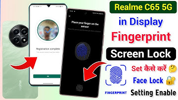Realme C65 5g Display Fingerprint Lock Setting | Fingerprint Screen Lock Kaise Lagaye in Realme C65