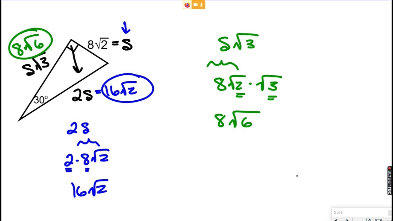 Special Right Triangles 30 60 90 YouTube