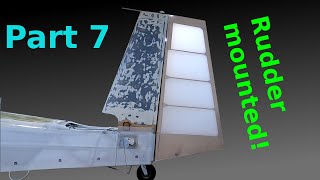 Rudder mounted! - Scheibe Falke SF-25b motor glider - Airplane restoration #7