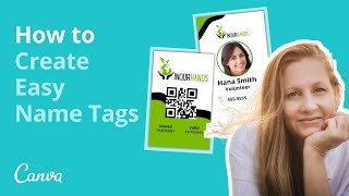 How to Create ID CARDS & NAME TAGS with Canva