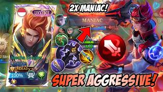 MAHAL JIR! GAMEPLAY CLAUDE BARBAR SUPER AGRESSIVE! 2MANIAC DALAM 1 MATCH! | TOP GLOBAL CLAUDE - MLBB