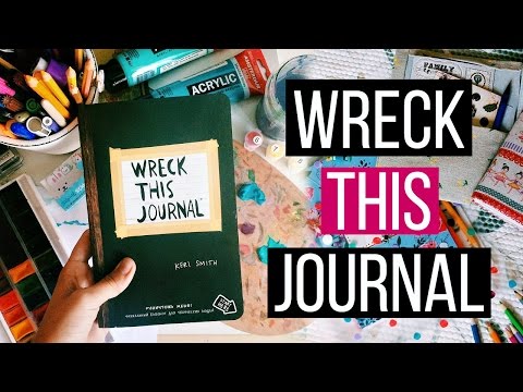 Wreck This Journal // УНИЧТОЖЬ МЕНЯ // ИДЕИ И ПРОЦЕСС ОФОРМЛЕНИЯ WTJ #12