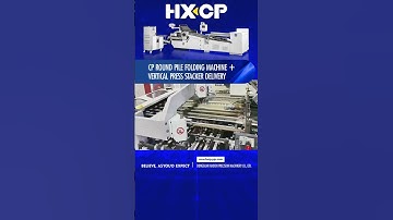 #HXCP CP Round Pile Folding Machine with Vertical Press Stacker Delivery