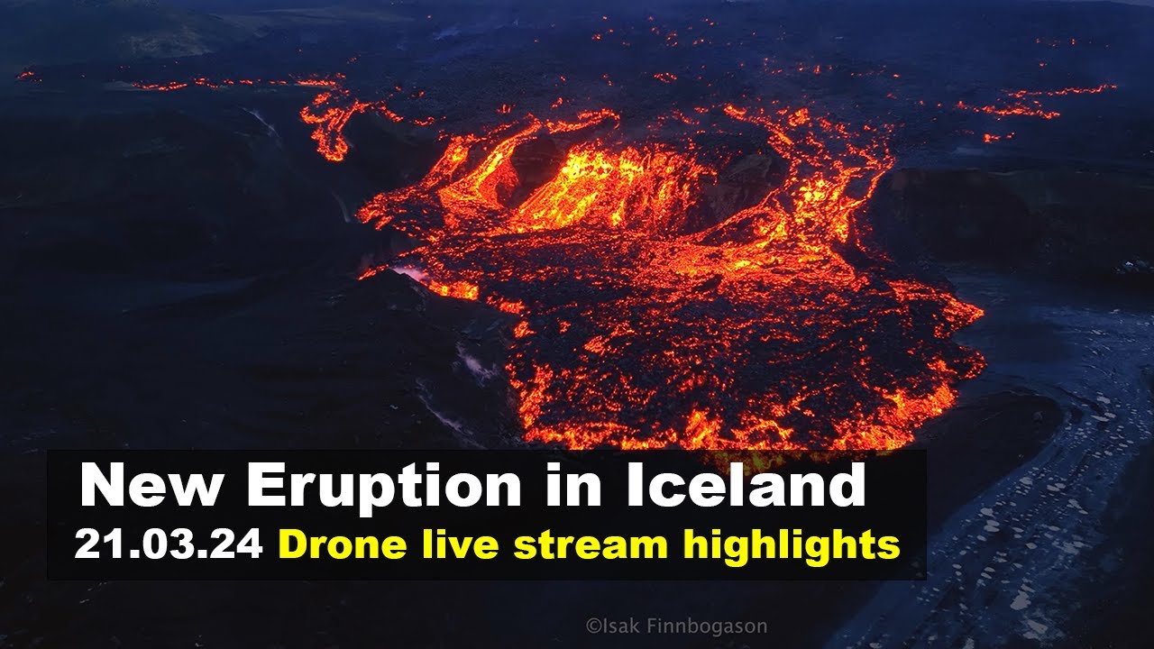 Volcanic Eruption Flow Iceland Volcano Map Shows Lava Flow From