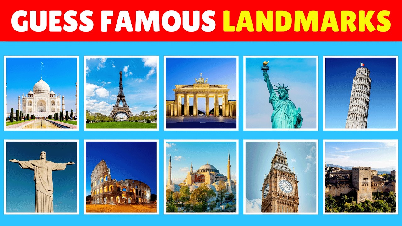 Guess The 40 Landmark 📍 Quiz World 🌎