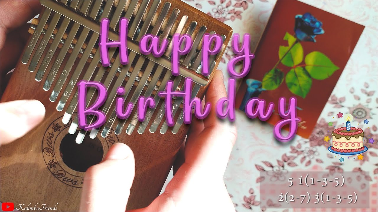 Happy Birthday Kalimba Cover with Tabs YouTube
