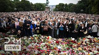 RAW MOMENTS: Massive Crowd Gathers Outside Royal Palace to Mourn Norway’s King Harald V | AC1B