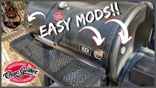 4 EASY Grand Champ Offset MODIFICATIONS | CharGriller XD Grand Champ Offset Smoker Grill!