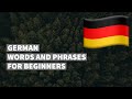 German words and phrases for absolute beginners. Learn the German language easily. (16 topics).