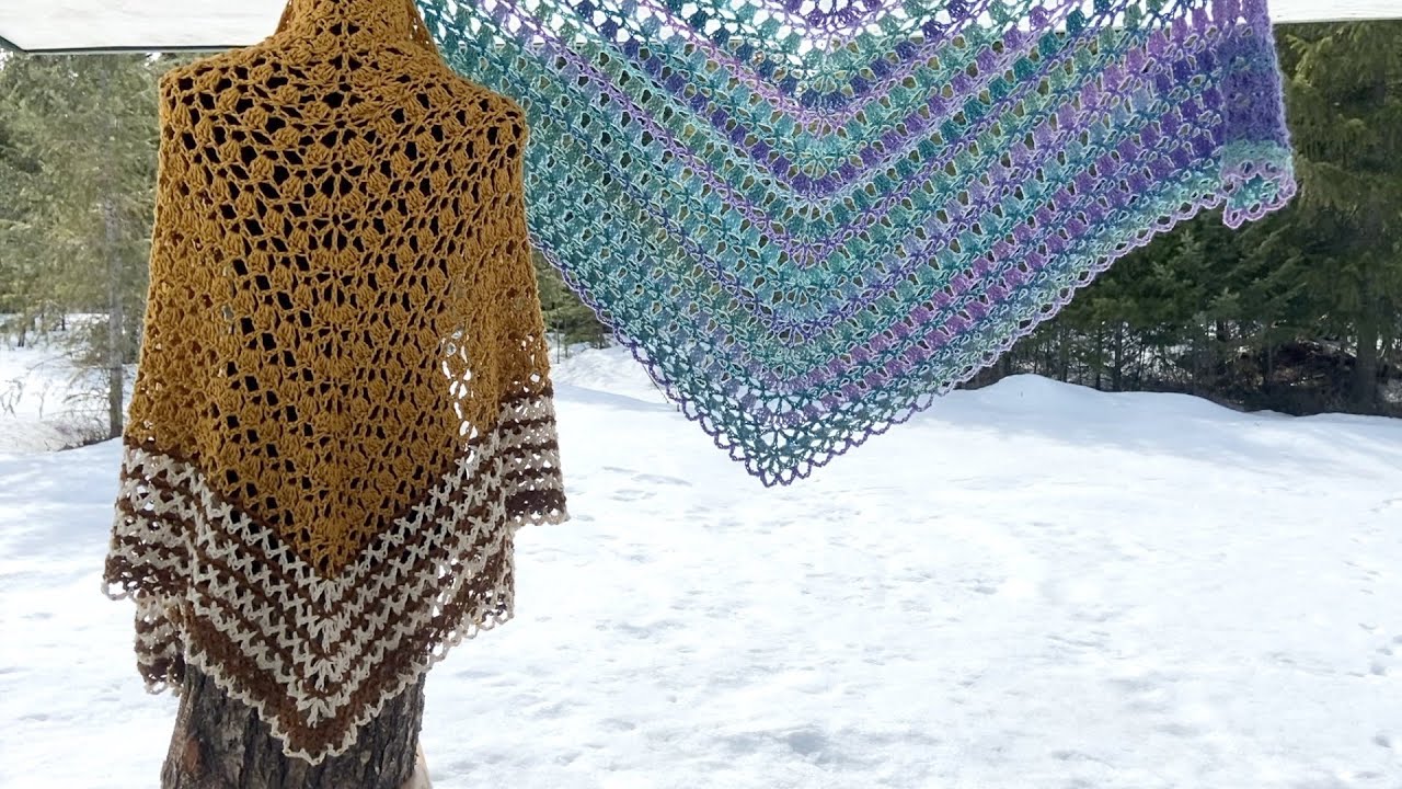 Daydreams ~ Multi-Seasonal Crochet Shawl with beads & easy variations!!  (Part 1)