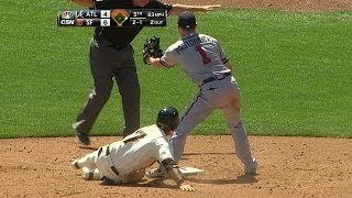 Blanco swipes three bases in win over Braves