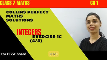 Class 7 Maths Chapter 1 | Collins Perfect Maths | Exercise 1C