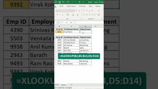 XLOOKUP Function in 1 Minute | MS Excel Tutorial  excel