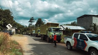 KONVOI TRUCK PENGANGKUT BATUBARA HINO FM 260 JD (MOBILISASI)
