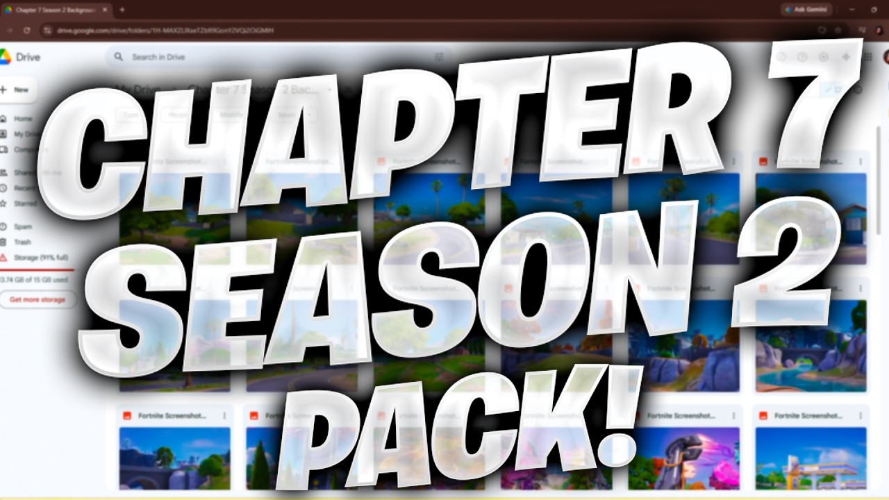 CHAPTER 7 SEASON 2 FORTNITE BACKGROUND PACK *100+ - YouTube