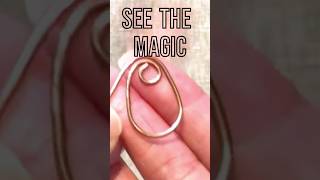 Round Wire → Flat Wire in 30 Seconds 🔨✨#jewelrymaking #wirewrapping #jewelrytutorial
