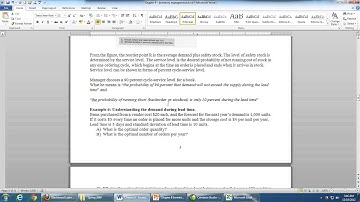 Chapter 9 Inventory Management Exercise 4 10