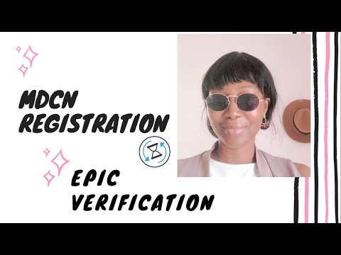 MDCN Registration & EPIC Verification
