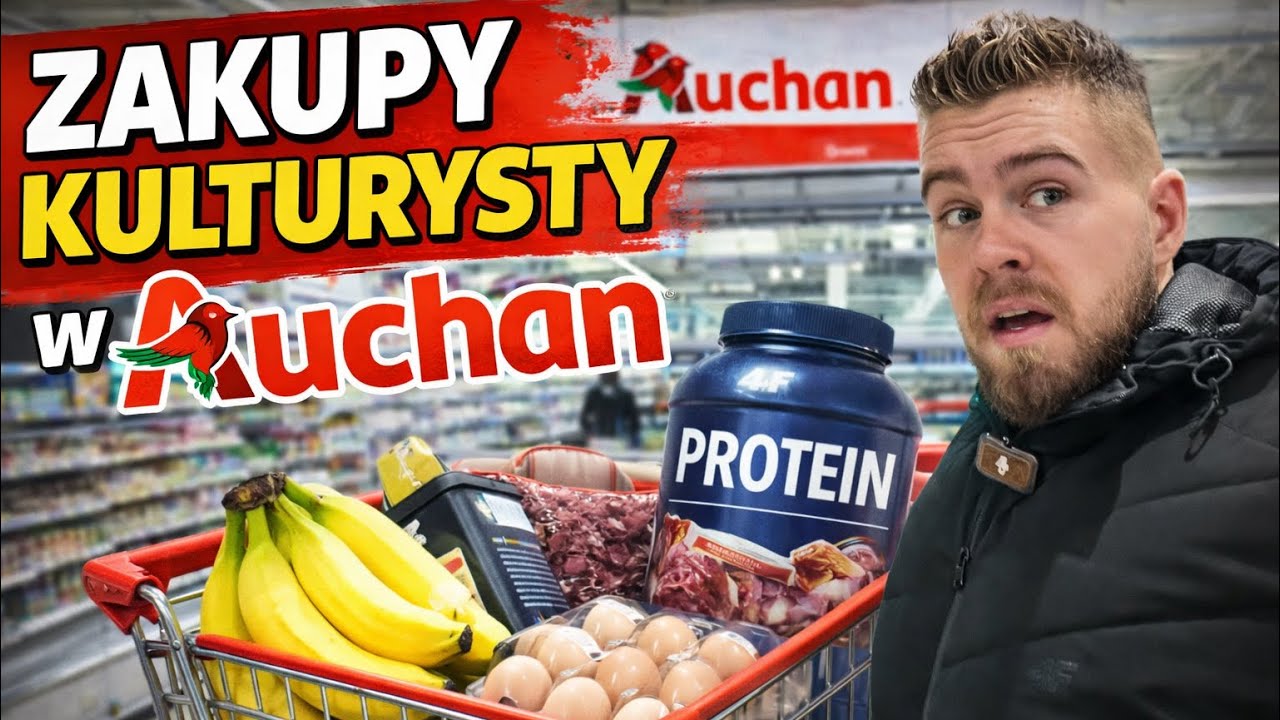 Zakupy kulturysty w Auchan 